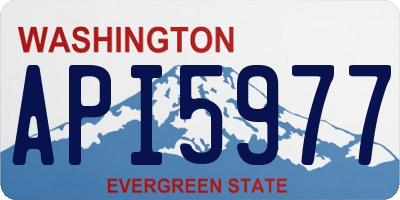 WA license plate API5977