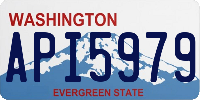 WA license plate API5979