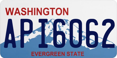 WA license plate API6062