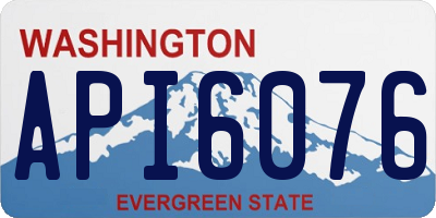 WA license plate API6076