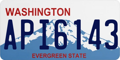 WA license plate API6143