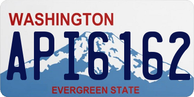 WA license plate API6162