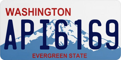 WA license plate API6169