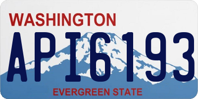 WA license plate API6193