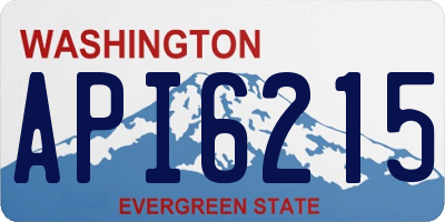 WA license plate API6215