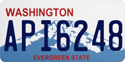 WA license plate API6248