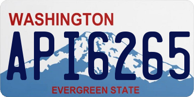 WA license plate API6265