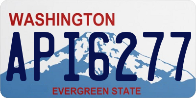WA license plate API6277