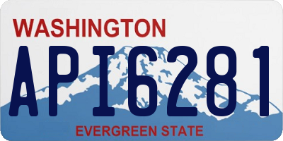 WA license plate API6281