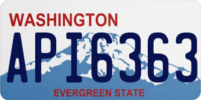 WA license plate API6363