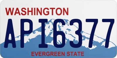 WA license plate API6377