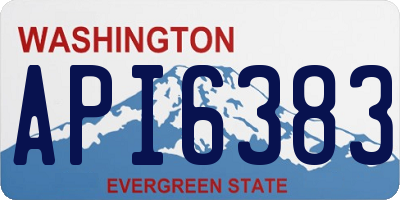 WA license plate API6383