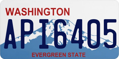 WA license plate API6405