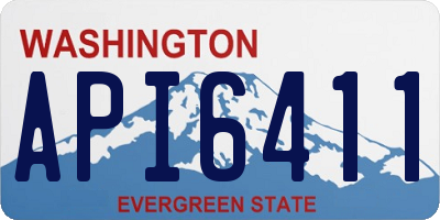 WA license plate API6411