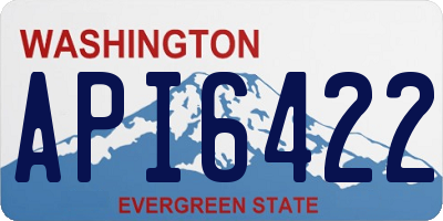 WA license plate API6422