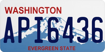 WA license plate API6436