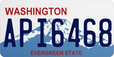 WA license plate API6468