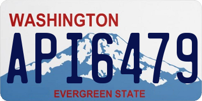 WA license plate API6479