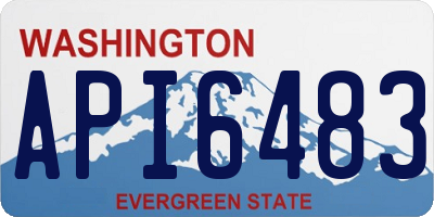 WA license plate API6483