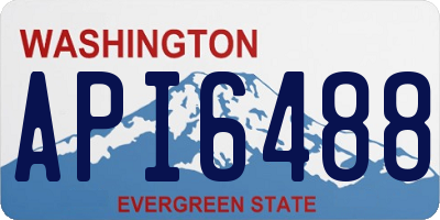 WA license plate API6488