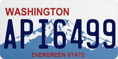 WA license plate API6499