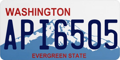 WA license plate API6505