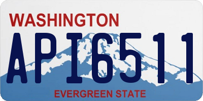 WA license plate API6511
