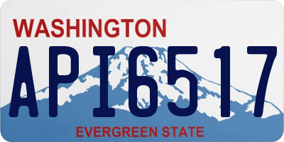 WA license plate API6517