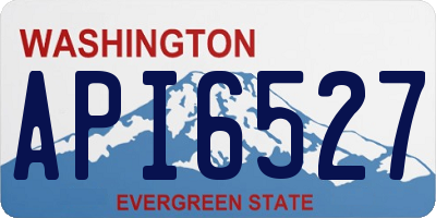 WA license plate API6527