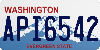 WA license plate API6542