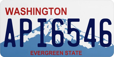 WA license plate API6546