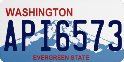 WA license plate API6573