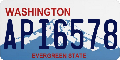WA license plate API6578