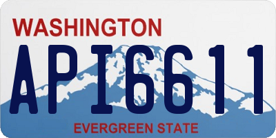 WA license plate API6611