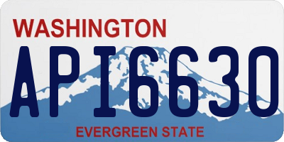 WA license plate API6630