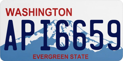 WA license plate API6659