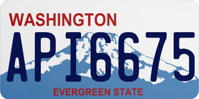 WA license plate API6675