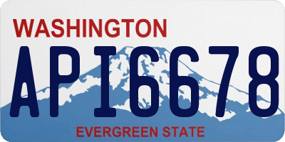 WA license plate API6678