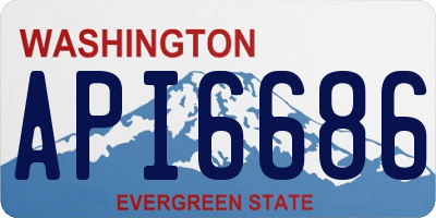 WA license plate API6686