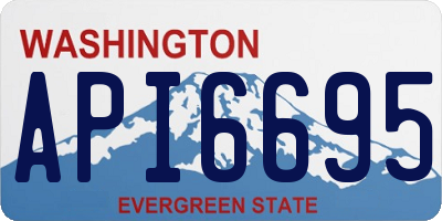 WA license plate API6695