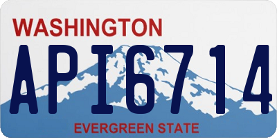 WA license plate API6714