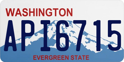 WA license plate API6715