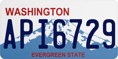 WA license plate API6729
