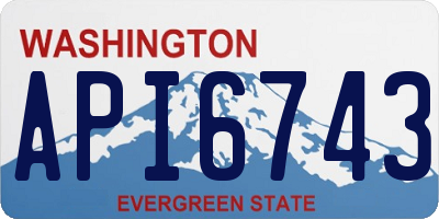 WA license plate API6743