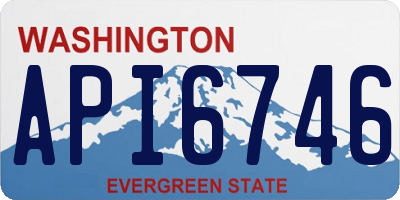 WA license plate API6746