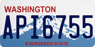 WA license plate API6755