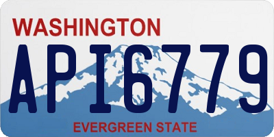 WA license plate API6779
