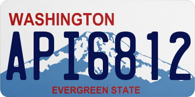 WA license plate API6812