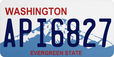 WA license plate API6827