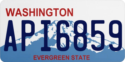 WA license plate API6859